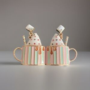 Festive Christmas Hot Cocoa Earrings by Holiday Time